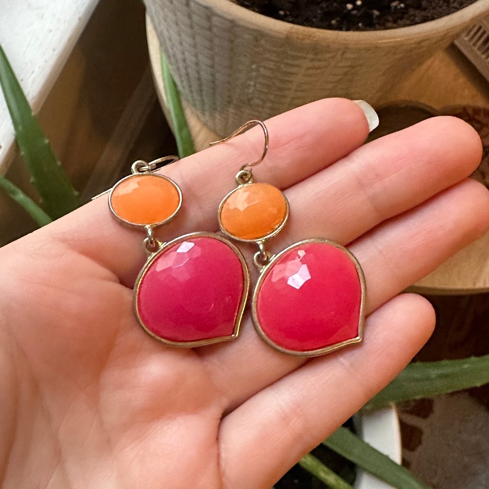 Pink & Orange earrings